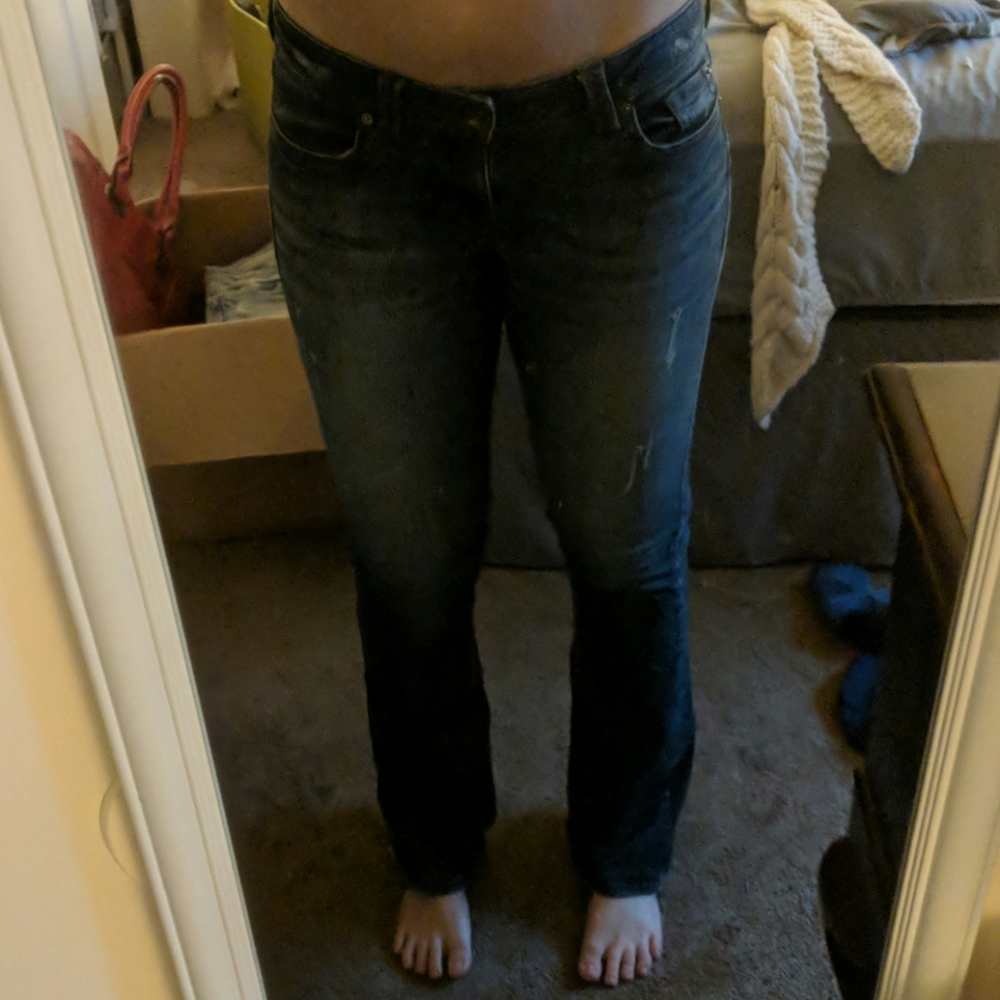 Dark Wash Boot Cut Jeans